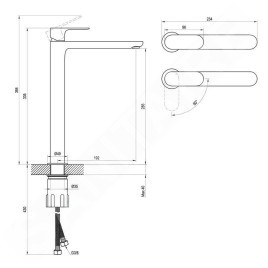 Ravak Eleganta - Mitigeur de lavabo, BeCool, or rose brossé X070423
