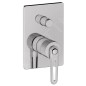 Sapho Robinetterie - Mitigeur encastré avec 2 sorties et corps d’encastrement, chrome BB042