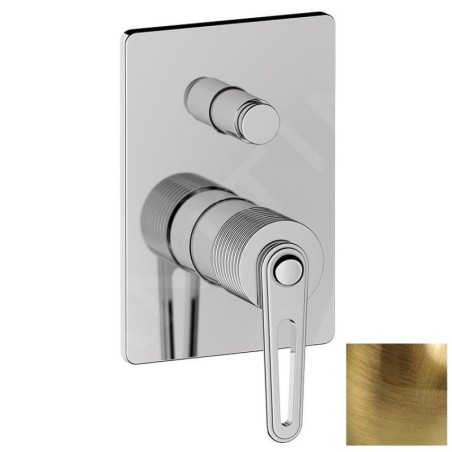Sapho Robinetterie - Mitigeur encastré, 2 sorties, avec corps d’encastrement, bronze BB042/18