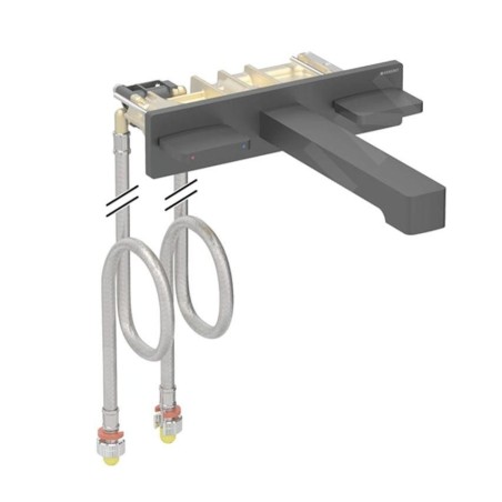 Geberit ONE - Mitigeur de lavabo encastré, easy to clean, noir mat 116.465.14.1