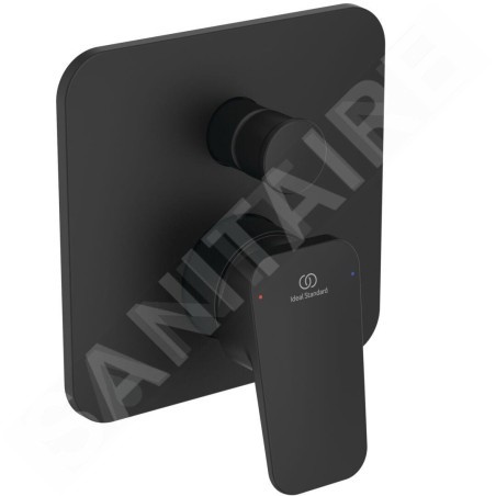Ideal Standard CeraPlan - Mitigeur encastré 2 sorties, avec corps d’encastrement, noir BD259XG