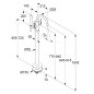 Kludi Nova Fonte - Mitigeur de baignoire pour montage au sol, chrome 205900515