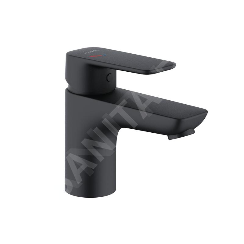 Kludi Pure&Style - Mitigeur de lavabo, EcoPlus, noir mat 403893975