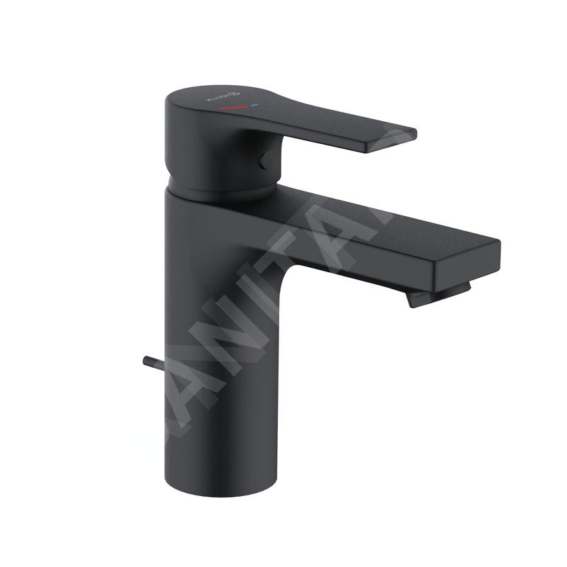 Kludi Zenta SL - Mitigeur de lavabo, avec vidage, EcoPlus, noir mat 482933965
