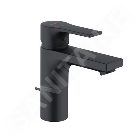 Kludi Zenta SL - Mitigeur de lavabo, avec vidage, EcoPlus, noir mat 482933965