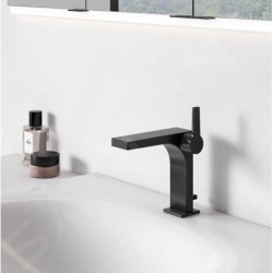 Keuco Edition 11 - Mitigeur de lavabo avec vidage, noir mat 51102370000