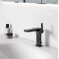 Keuco Edition 11 - Mitigeur de lavabo avec vidage, noir mat 51102370000
