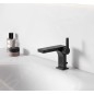 Keuco Edition 11 - Mitigeur de lavabo avec vidage, noir mat 51104370000