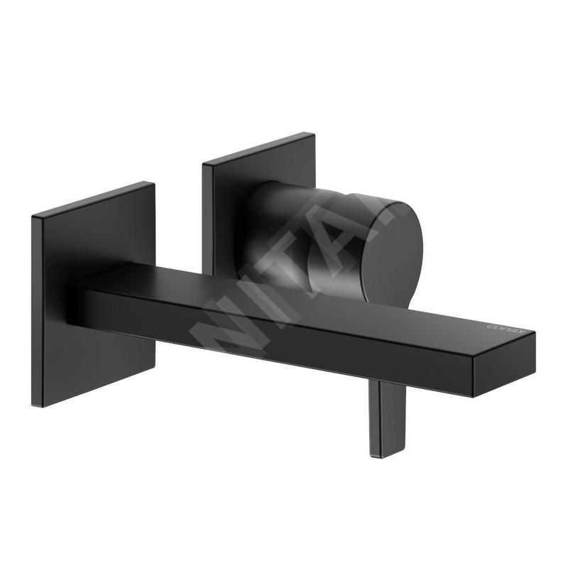 Keuco Edition 11 - Mitigeur de lavabo encastré, 2 trous, noir mat 51116370201
