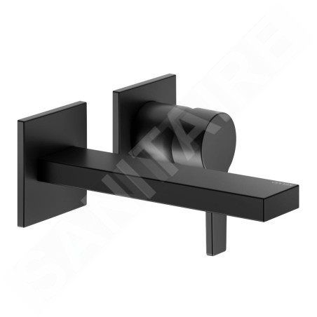 Keuco Edition 11 - Mitigeur de lavabo encastré, 2 trous, noir mat 51116370201