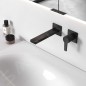Keuco Edition 11 - Mitigeur de lavabo encastré, 2 trous, noir mat 51116370202