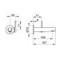 Keuco Edition 400 - Mitigeur de lavabo encastré, nickel brossé 51516050101