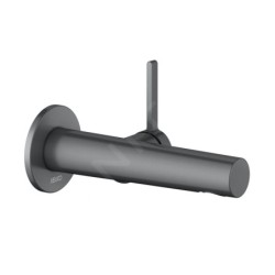 Keuco Edition 400 - Mitigeur de lavabo encastré, noir chromé brossé 51516130101