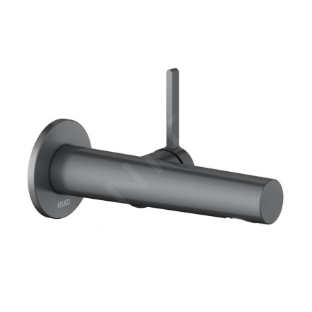 Keuco Edition 400 - Mitigeur de lavabo encastré, noir chromé brossé 51516130101