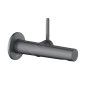 Keuco Edition 400 - Mitigeur de lavabo encastré, noir chromé brossé 51516130101