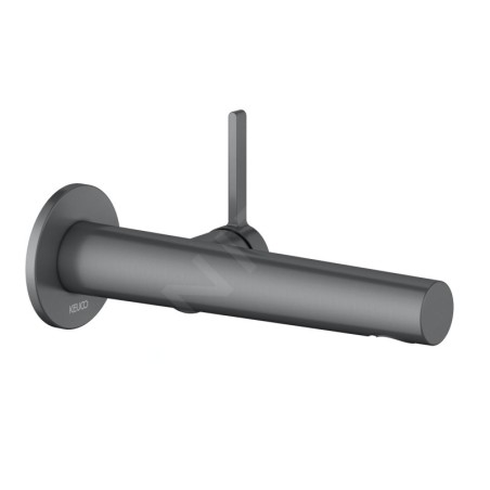 Keuco Edition 400 - Mitigeur de lavabo encastré, noir chromé brossé 51516131101
