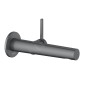 Keuco Edition 400 - Mitigeur de lavabo encastré, noir chromé brossé 51516131101