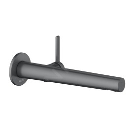 Keuco Edition 400 - Mitigeur de lavabo encastré, noir chromé brossé 51516132101