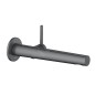 Keuco Edition 400 - Mitigeur de lavabo encastré, noir chromé brossé 51516132101