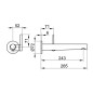 Keuco Edition 400 - Mitigeur de lavabo encastré, noir chromé brossé 51516132101