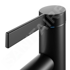 Keuco IXMO - Mitigeur de lavabo avec vidage, noir mat 59501371001