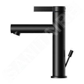 Keuco IXMO - Mitigeur de lavabo avec vidage, noir mat 59501371001