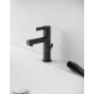 Keuco IXMO - Mitigeur de lavabo avec vidage, noir mat 59501371001