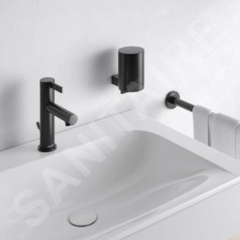 Keuco IXMO - Mitigeur de lavabo avec vidage, noir mat 59501371001