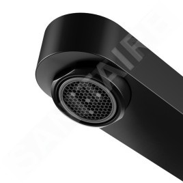 Keuco IXMO - Mitigeur de lavabo avec vidage, noir mat 59501373001