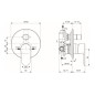 Ideal Standard Cerafine O - Mitigeur encastré avec 2 sorties, avec corps d’encastrement, argenté A7193SI