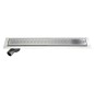 Aqualine Canniveaux - Caniveau de douche avec grille  860x140x92 mm, inox 2705-90