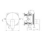 Ideal Standard Cerafine O - Mitigeur de douche encastrable, rosé A7349RO