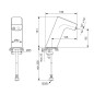 Ideal Standard Intelliflow - Robinet de lavabo électronique, alimenté par piles, chrome A7859AA