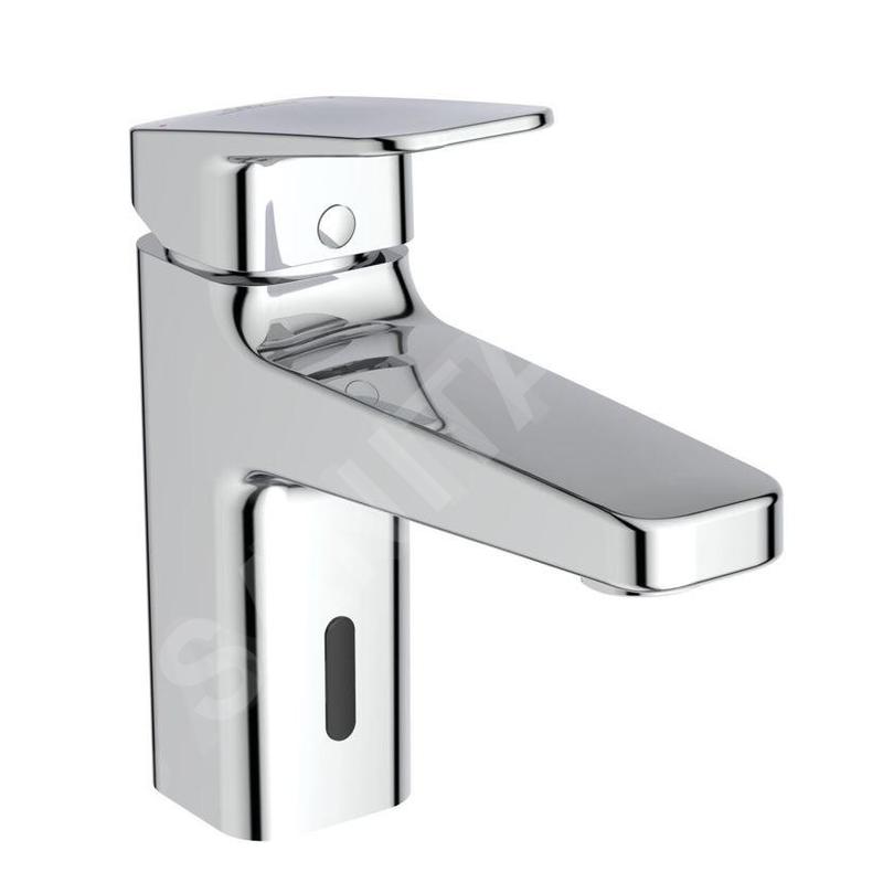 Ideal Standard Ceraplan iX - Mitigeur de lavabo hybride, avec garniture de vidage ClickClack, alimentation par piles, chrome