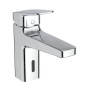 Ideal Standard Ceraplan iX - Mitigeur de lavabo hybride, avec garniture de vidage ClickClack, alimentation par piles, chrome