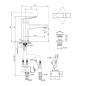 Ideal Standard Ceraplan iX - Mitigeur de lavabo hybride, avec garniture de vidage ClickClack, alimentation par piles, chrome
