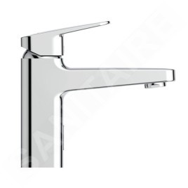 Ideal Standard Ceraplan iX - Mitigeur de lavabo hybride, avec garniture de vidage ClickClack, alimentation par piles, chrome