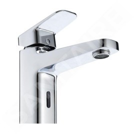 Ideal Standard Ceraplan iX - Mitigeur de lavabo hybride, avec garniture de vidage ClickClack, alimentation par piles, chrome