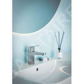 Ideal Standard Ceraplan iX - Mitigeur de lavabo hybride, avec garniture de vidage ClickClack, alimentation par piles, chrome