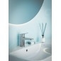 Ideal Standard Ceraplan iX - Mitigeur de lavabo hybride, avec garniture de vidage ClickClack, alimentation par piles, chrome