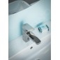 Ideal Standard Ceraplan iX - Mitigeur de lavabo hybride, avec garniture de vidage ClickClack, alimentation par piles, chrome