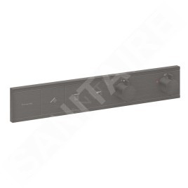 Hansgrohe RainSelect - Mitigeur thermostatique encastré, 3 sorties, chrome noir brossé 15381340