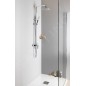 Aqualine Factor - Set de douche avec mitigeur, raccord de douche inférieur, chrome FC960