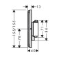 Hansgrohe ShowerSelect Comfort - Mitigeur thermostatique encastré, 2 sorties, bronze brossé 15572140 Hansgrohe ShowerSelect Comfort - Mitigeur thermostatique encastré, 2 sorties, bronze brossé 15572140