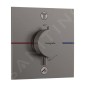 Hansgrohe ShowerSelect Comfort - Mitigeur thermostatique encastré, 2 sorties, chrome noir brossé 15572340