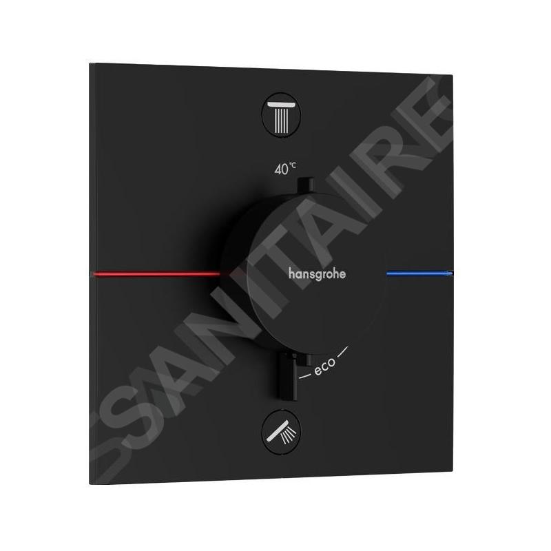 Hansgrohe ShowerSelect Comfort - Mitigeur thermostatique encastré, 2 sorties, noir mat 15572670 Hansgrohe ShowerSelect Comfort - Mitigeur thermostatique encastré, 2 sorties, noir mat 15572670