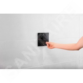 Hansgrohe ShowerSelect Comfort - Mitigeur thermostatique encastré, 2 sorties, noir mat 15572670