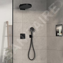 Hansgrohe ShowerSelect Comfort - Mitigeur thermostatique encastré, 2 sorties, noir mat 15572670