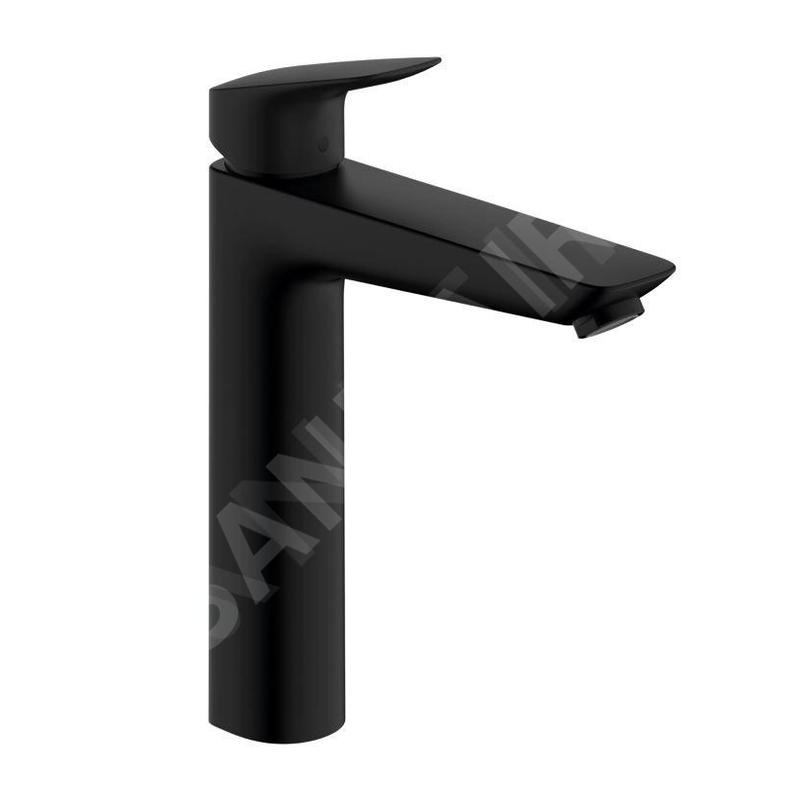Hansgrohe Logis - Mitigeur de lavabo avec vidage, EcoSmart, noir mat 71090670