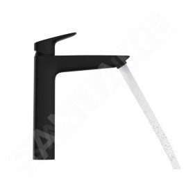 Hansgrohe Logis - Mitigeur de lavabo avec vidage, EcoSmart, noir mat 71090670